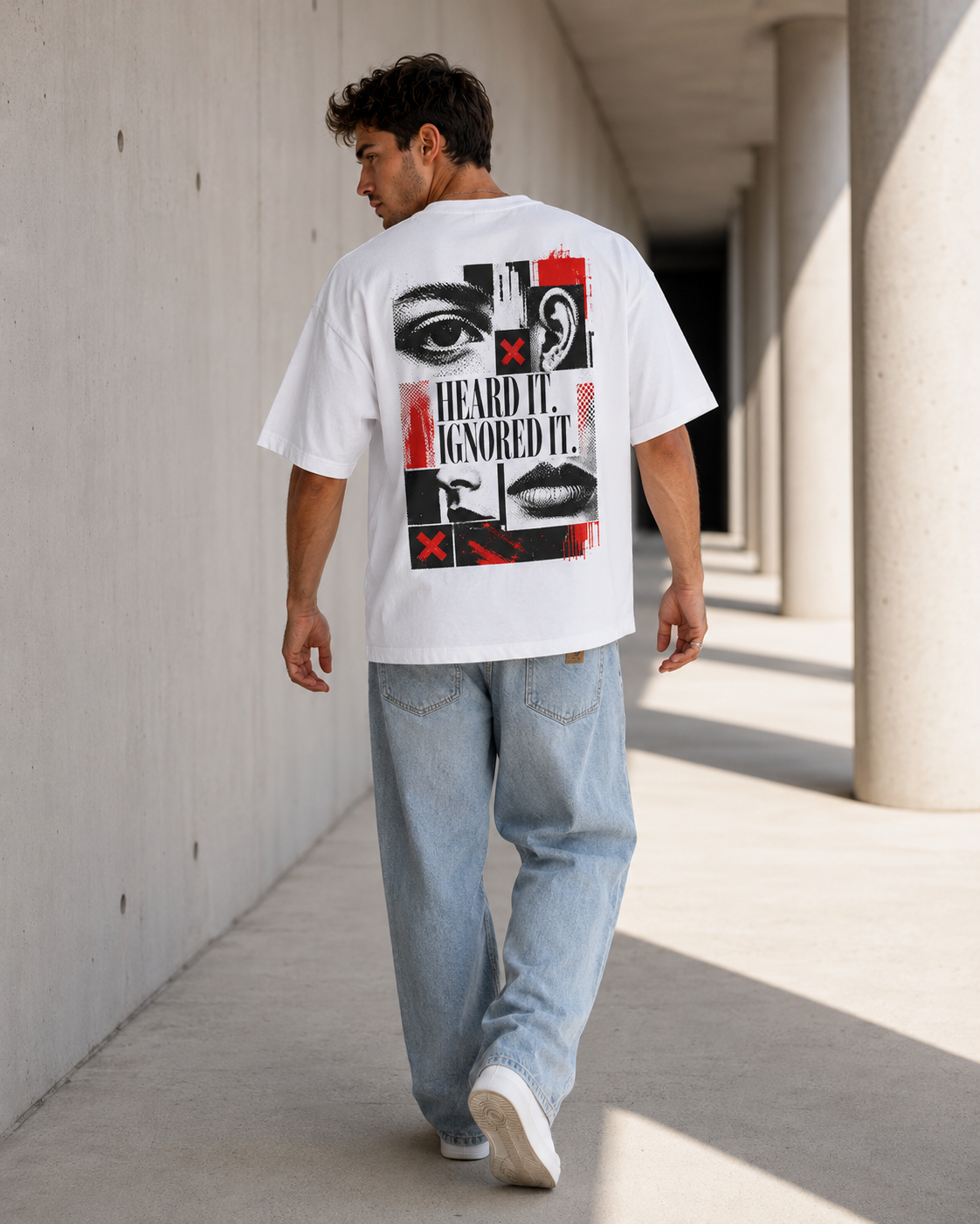 Heard It - Ignored It Men’s Oversized T-Shirt