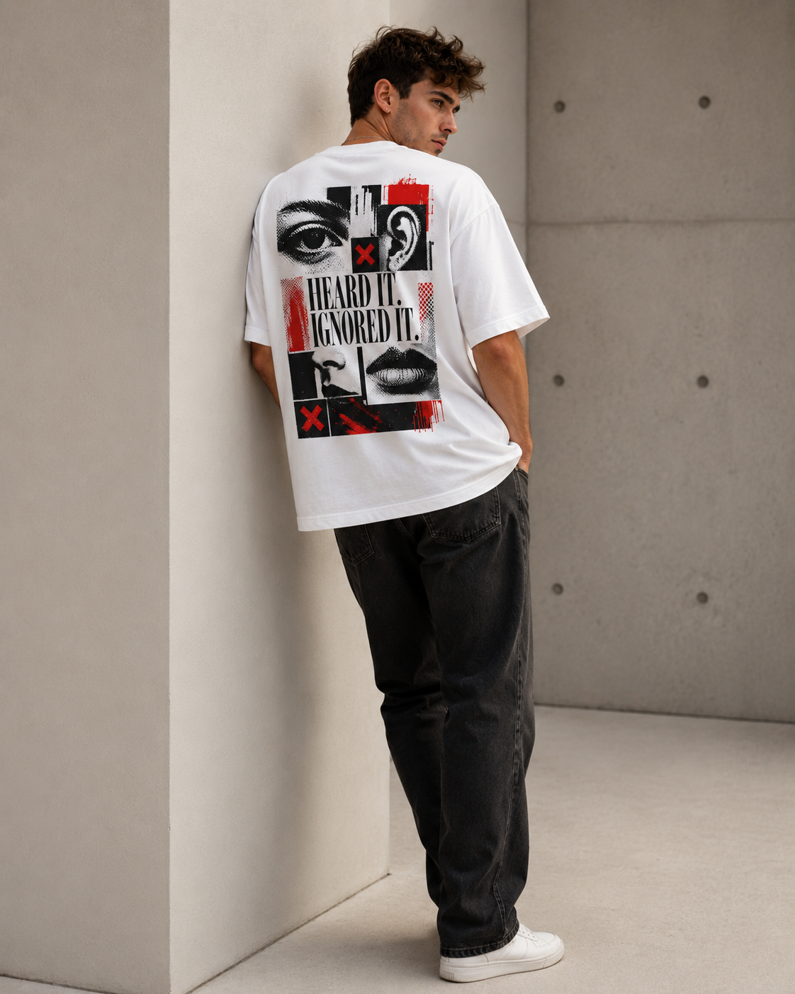 Heard It - Ignored It Men’s Oversized T-Shirt
