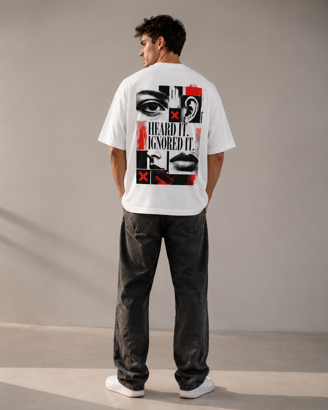 Heard It - Ignored It Men’s Oversized T-Shirt