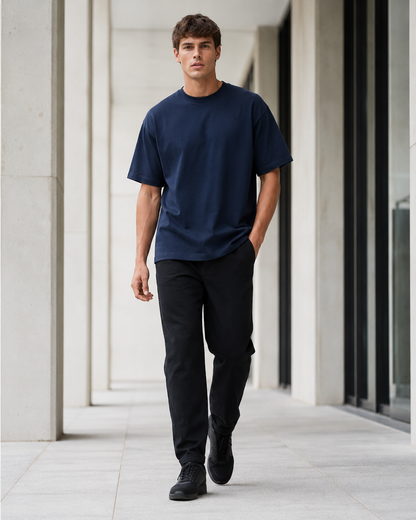 Midnight Navy Men’s Oversized T-Shirt