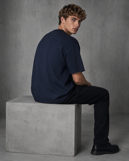 Midnight Navy Men’s Oversized T-Shirt