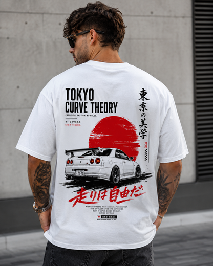 Tokyo Curve Theory Men’s Oversized T-Shirt