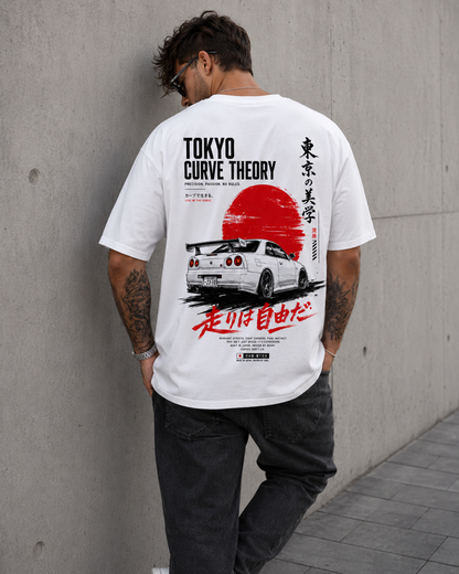 Tokyo Curve Theory Men’s Oversized T-Shirt