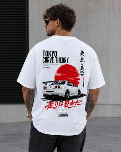 Tokyo Curve Theory Men’s Oversized T-Shirt