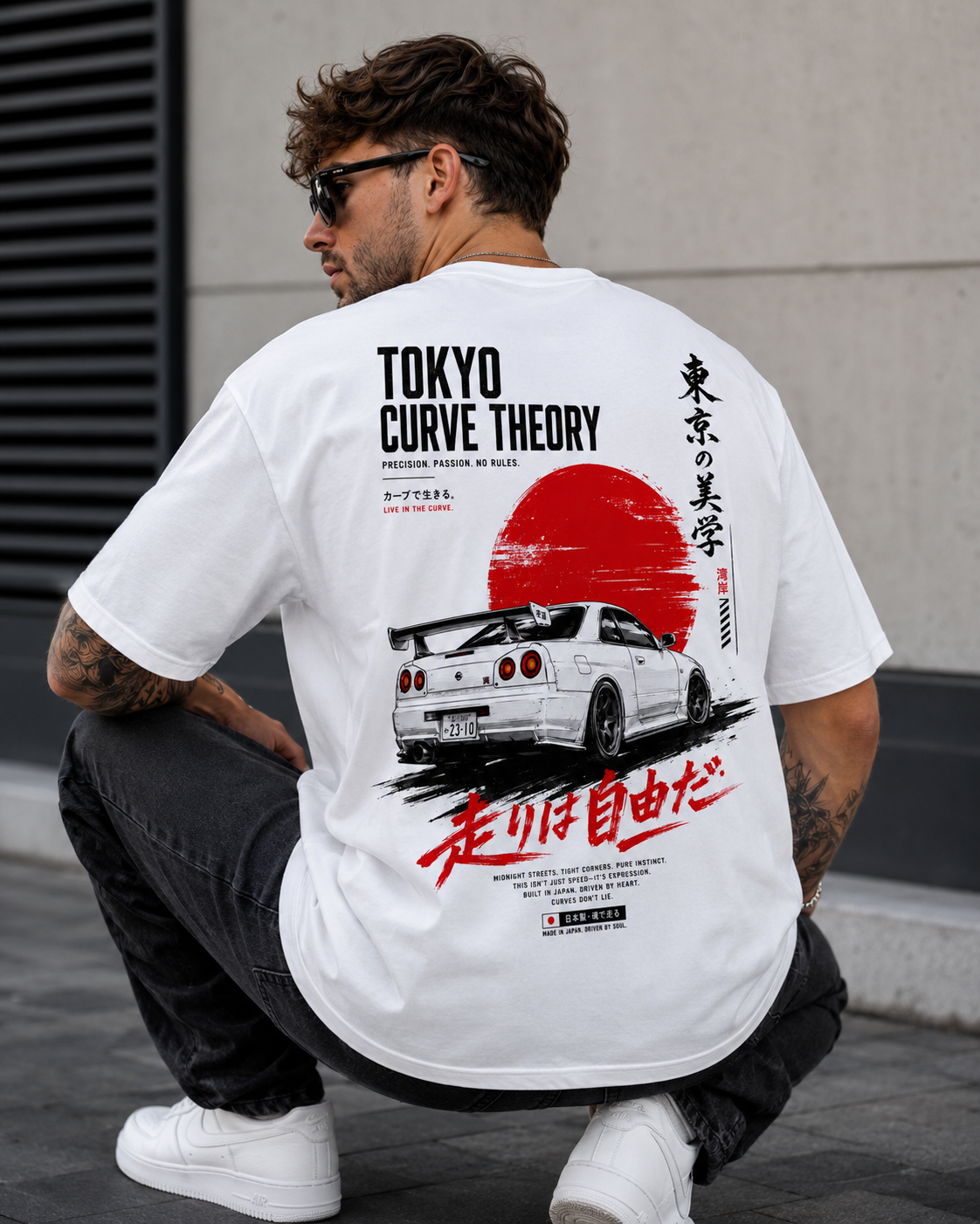 Tokyo Curve Theory Men’s Oversized T-Shirt
