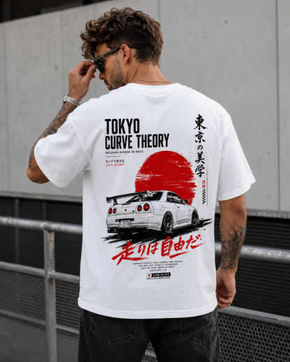 Tokyo Curve Theory Men’s Oversized T-Shirt
