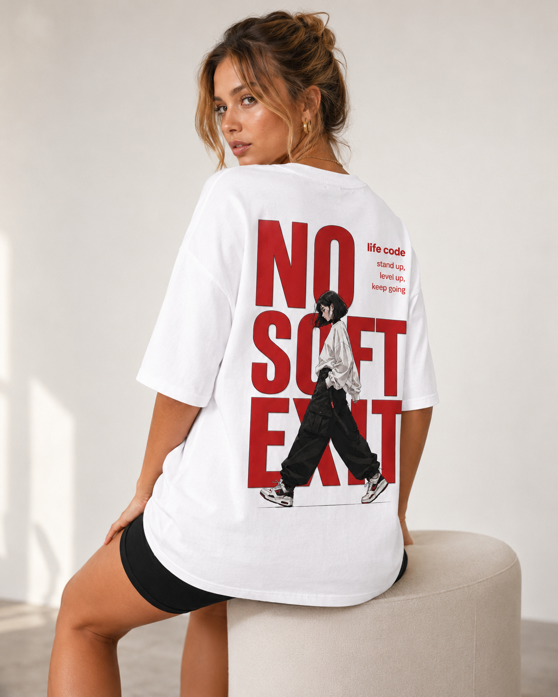 No Soft Exit Babe Oversized T-Shirt