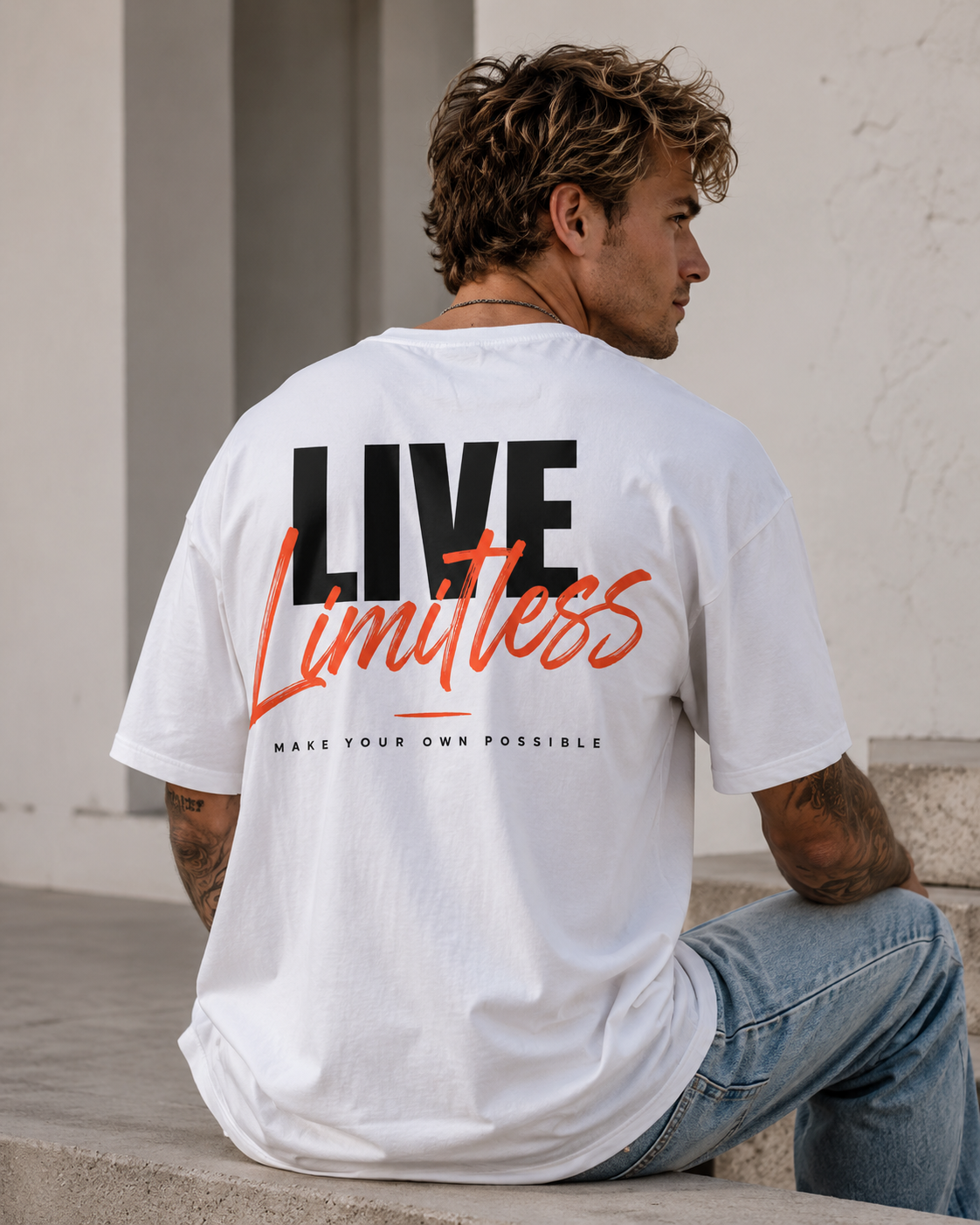 Live Limitless Men’s Oversized T-Shirt
