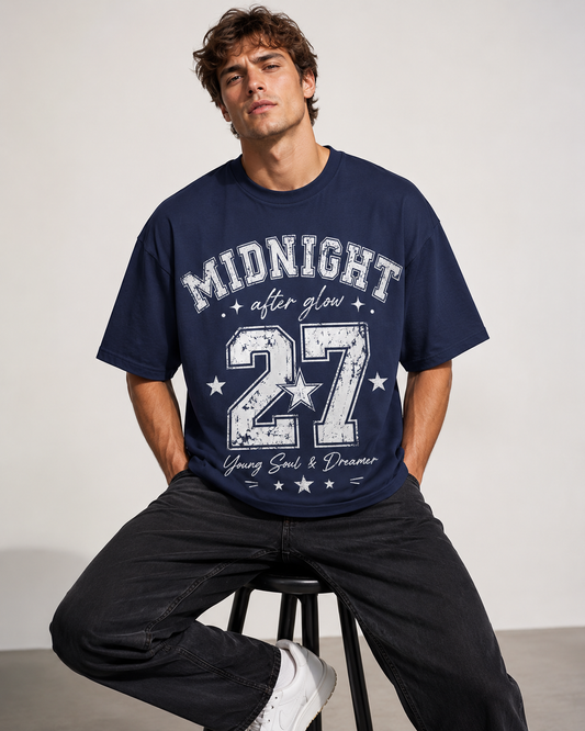 Midnight 27 Men’s Oversized T-Shirt