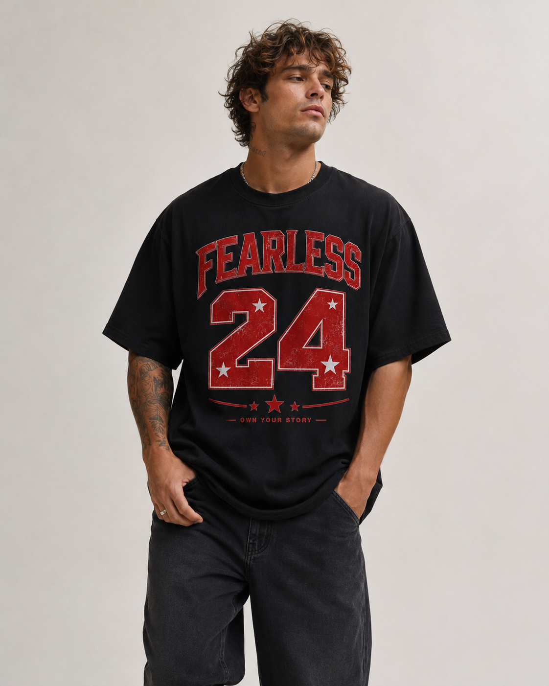 Fearless 24 Men’s Oversized T-Shirt
