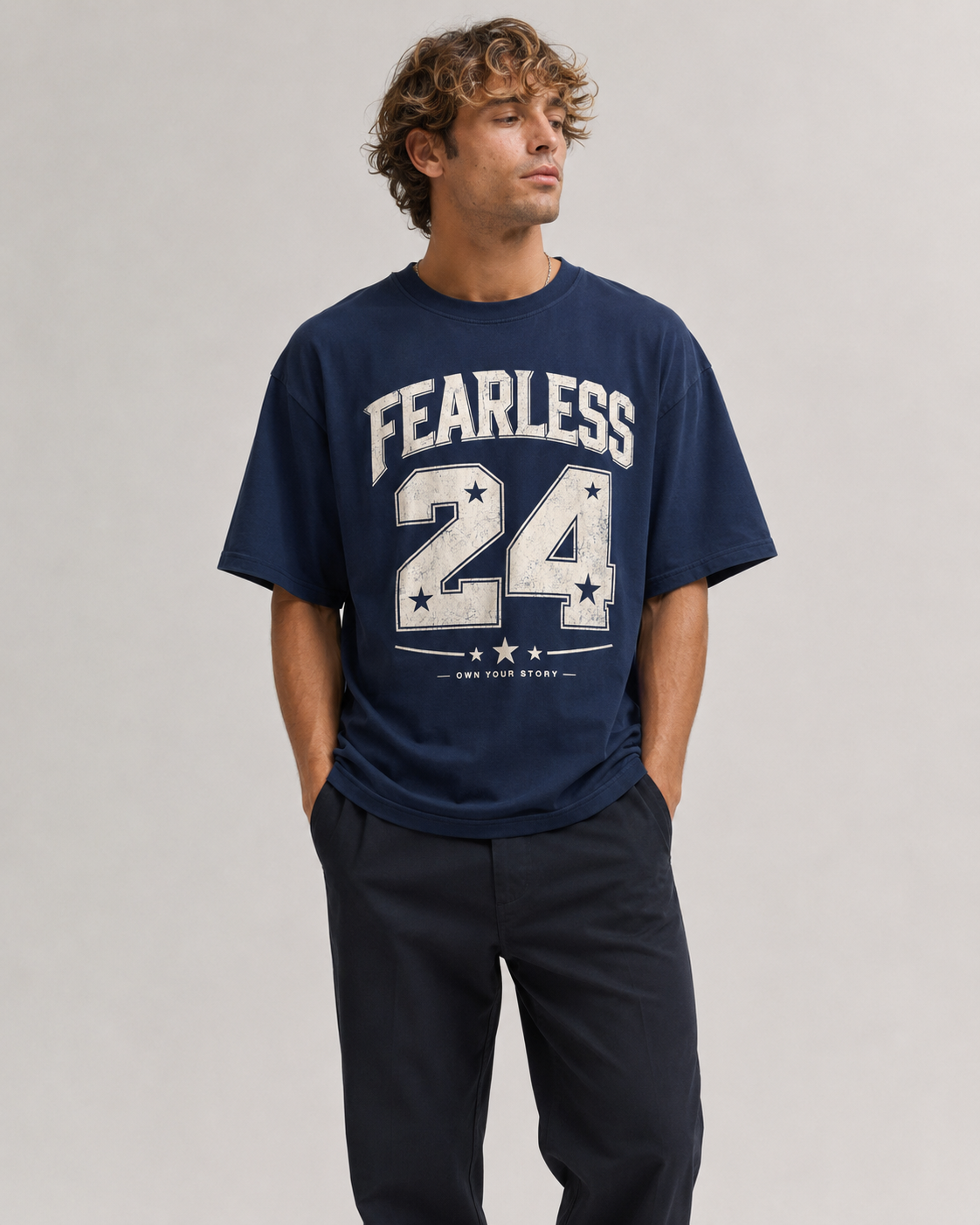 Fearless 24 Men’s Oversized T-Shirt