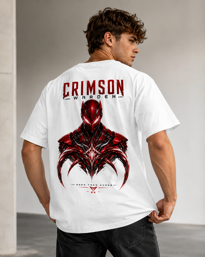 Crimson Warden Men’s Oversized T-Shirt