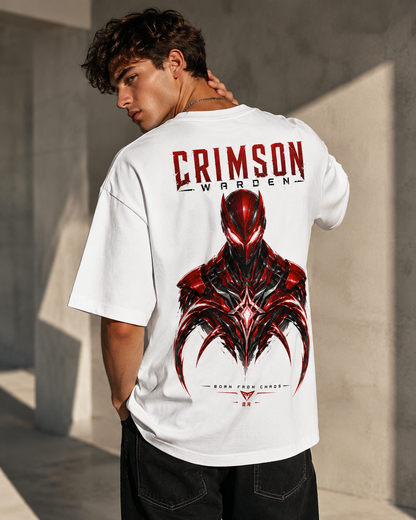 Crimson Warden Men’s Oversized T-Shirt