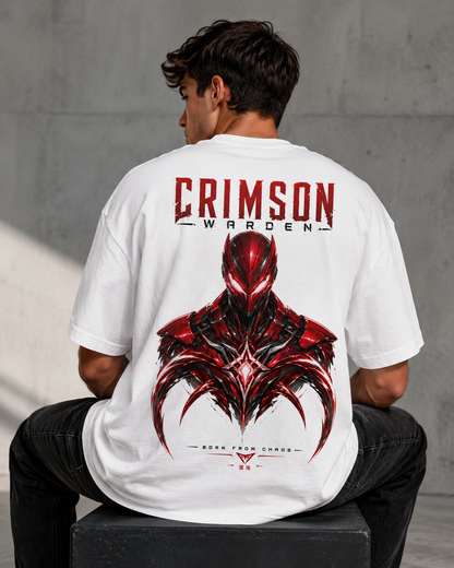 Crimson Warden Men’s Oversized T-Shirt