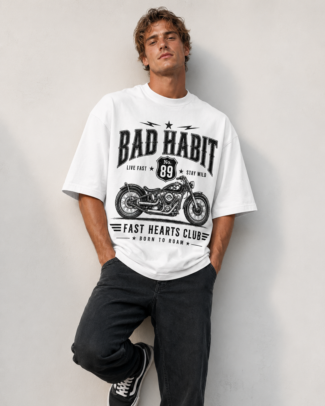 Bad Habit 89 Men’s Oversized T-Shirt